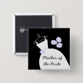 Wedding Gown Lila "Mutter der Braut" schwarz Button (Vorne & Hinten)