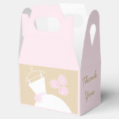 Wedding Gown Pink 'Danke' schwarz Gable Gefallen B Geschenkschachtel (Geöffnet)