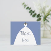 Wedding Gown Vielen Dank Dankeskarte (Stehend Vorderseite)