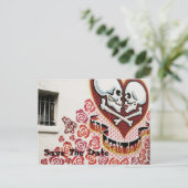 Wedding Graffiti Ankündigungspostkarte (Stehend Vorderseite)