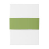 Wedding Green Chic Einladungsbanderole (Rückseitenbeispiel)