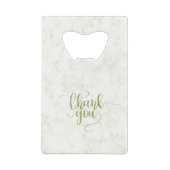 Wedding Green Chic Geldbeutel Flaschenöffner (Rückseite)