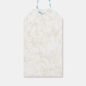 Wedding Green Chic Geschenkanhänger (Rückseite)