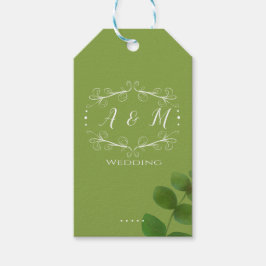 Wedding Green Chic Geschenkanhänger