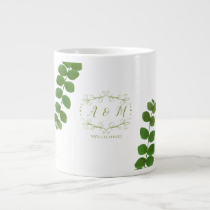 Wedding Green Chic Jumbo-Tasse