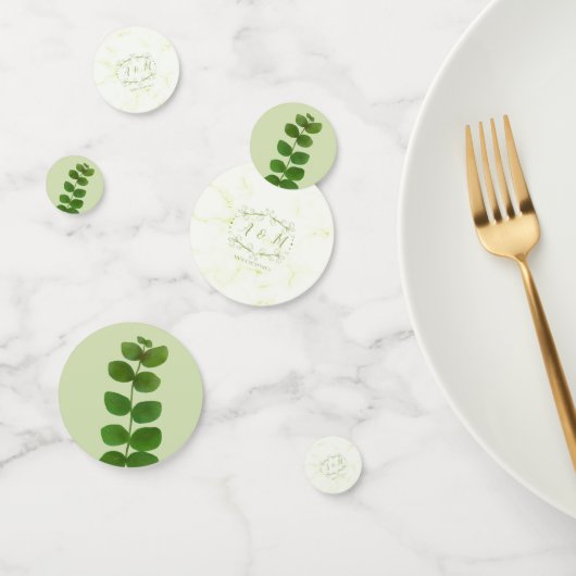 Wedding Green Chic Konfetti (Gruppe)