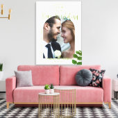 Wedding Green Chic Leinwanddruck (Insitu (Wohnzimmer))