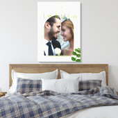Wedding Green Chic Leinwanddruck (Insitu (Schlafzimmer))
