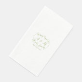 Wedding Green Chic Serviette (Ecke)