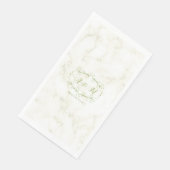 Wedding Green Chic Serviette (Ecke)