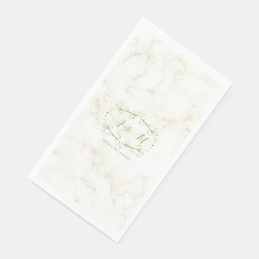 Wedding Green Chic Serviette (Ecke)