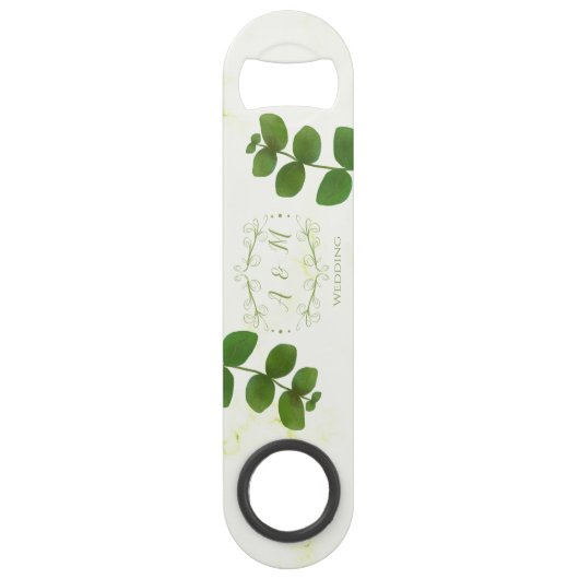 Wedding Green Chic Speed Flaschenöffner (Vorderseite)