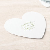 Wedding Green Chic Untersetzer (angewinkelt)