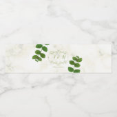Wedding Green Chic Wasserflaschenetikett (Einzelnes Label)