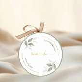 Wedding Greenerity Vielen Dank für Ihre Gewohnheit Runder Aufkleber