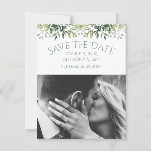 Wedding Greenery Eucalyptus Watercolor (Vorderseite)