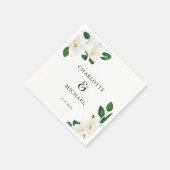 Wedding Greenery Magnolia Serviette (Ecke)