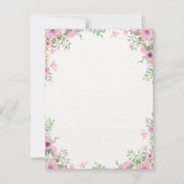 Wedding greetings RSVP karte (Rückseite)