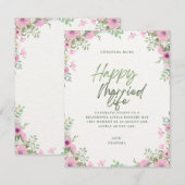 Wedding greetings RSVP karte (Vorne/Hinten)