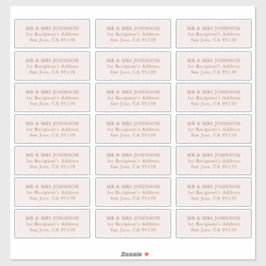 Wedding Guest Address Label 21 Verschiedene Adress