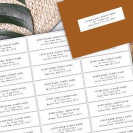 Wedding Guest Address Label 30 Verschiedene Adress