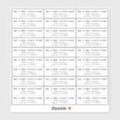 Wedding Guest Address Labels (Blatt)