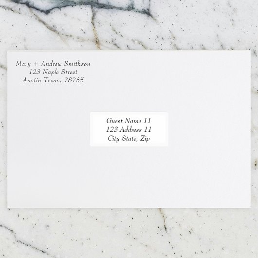 Wedding Guest Address Stickers Aufkleber
