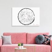 Wedding Guest Book Alternative - gedruckte Leinwan Leinwanddruck (Insitu (Wohnzimmer))