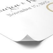 Wedding Guest Book Alternative mit Rad Poster (Ecke)