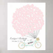 Wedding Guest Book Alternative mit Rad Poster (Vorne)