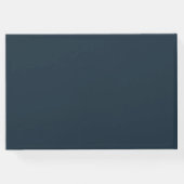 Wedding Guest Book Blue Leaf Gästebuch (Rückseite)