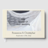 Wedding Guest Book Champagne Glasses Gästebuch (Vorderseite)