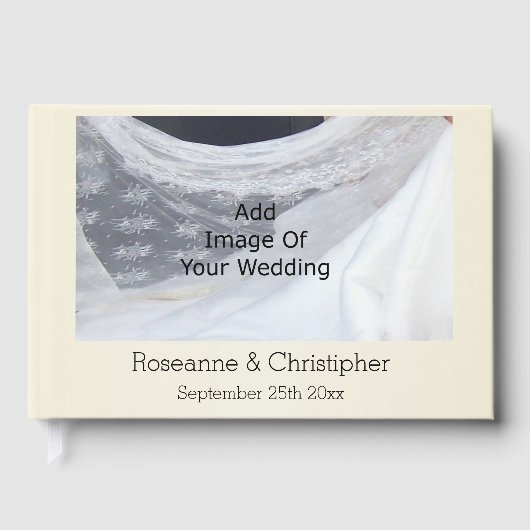 Wedding Guest Book Champagne Glasses Gästebuch (Vorderseite)