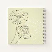 Wedding Guest Book - Creme Blumendesign Notizblock (Rückseite)