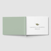 Wedding Guest Book Dusty Green Leaf Gästebuch (Voll)