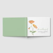 Wedding Guest Book Elegant Floral Watercolor Gästebuch (Voll)