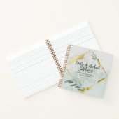 Wedding Guest Book - Eukalyptus Botanical Gold Notizblock (Innenseite)