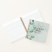Wedding Guest Book - Grüne Botanisches Gold Notizblock (Innenseite)