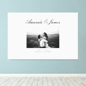 Wedding Guest Book Leinwand Alternative Guestbook (Insitu (Holzboden))