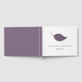 Wedding Guest Book Lila Leaf Gästebuch (Voll)