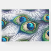 Wedding Guest Book Majestic Peacock Gästebuch (Rückseite)