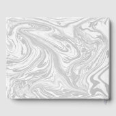 Wedding Guest Book Marble Black & White Gästebuch (Rückseite)