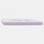 Wedding Guest Book Monogram Crest Lilac Gästebuch (Rücken)