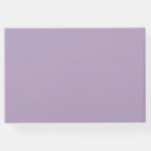 Wedding Guest Book Monogram Crest Lilac Gästebuch (Rückseite)