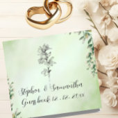 Wedding Guest Book, Personalized Linen Wedding Gästebuch