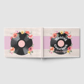 Wedding Guest Book Record Music Florals 1950s Gästebuch (Voll)