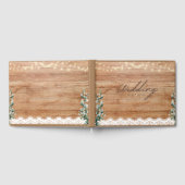 Wedding Guest book Rustic Theme Gästebuch (Voll)