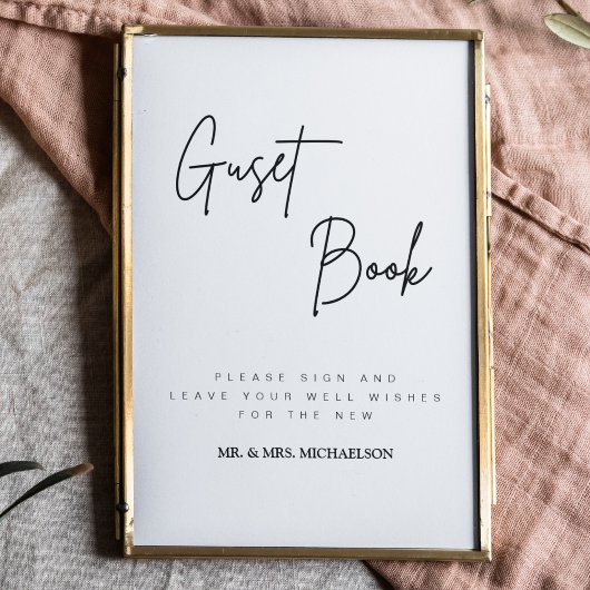 Wedding Guest Book Sign | Hochzeitssymbol Poster