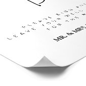 Wedding Guest Book Sign | Hochzeitssymbol Poster (Ecke)