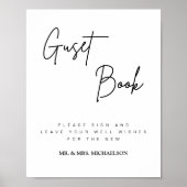 Wedding Guest Book Sign | Hochzeitssymbol Poster (Vorne)